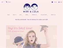 Tablet Screenshot of mimiandlula.com